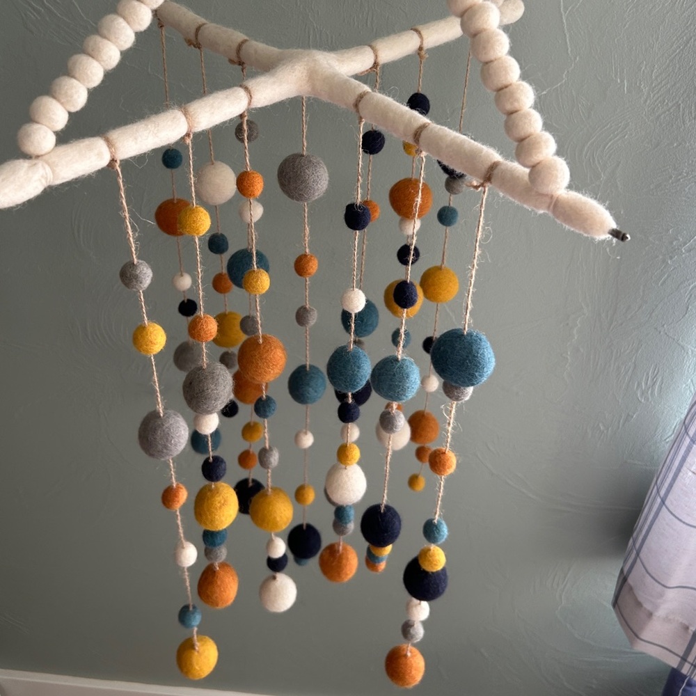West Elm Felted Pom-Pom Mobile - Picture 3 of 3